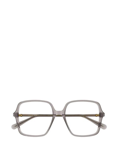 Gucci Eyewear logo-detail glasses - Grey - zdjęcie produktu nr 1