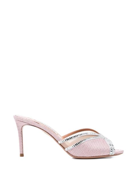 Aquazzura Wild Aurora embellished heeled sandals - Pink - zdjęcie produktu nr 1