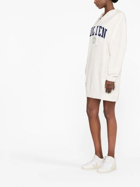 Golden Goose logo appliqué hoodie dress - Neutrals - zdjęcie produktu nr 2
