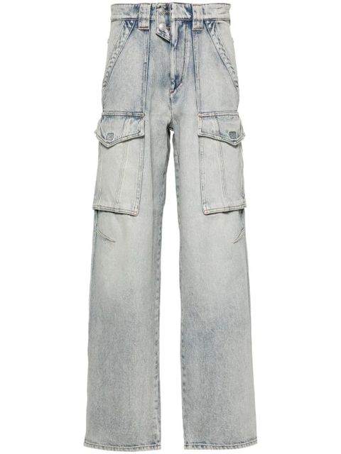 MARANT ÉTOILE Heilani mid-rise faded-effect jeans - Blue - zdjęcie produktu nr 1