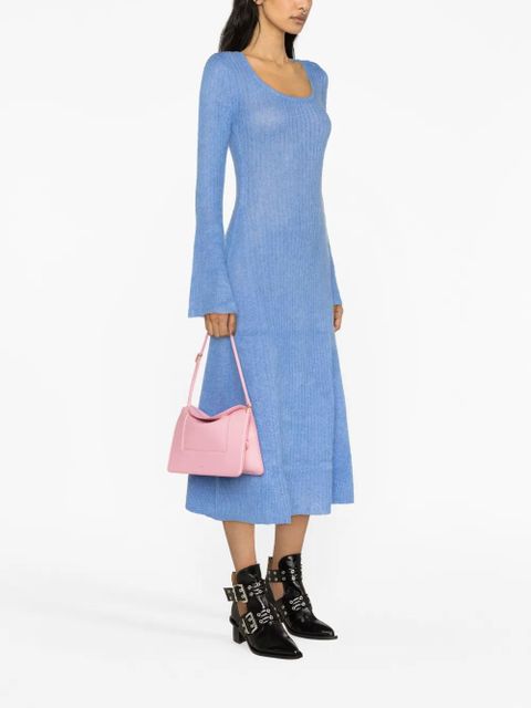 GANNI brushed ribbed mididress - Blue - zdjęcie produktu nr 2