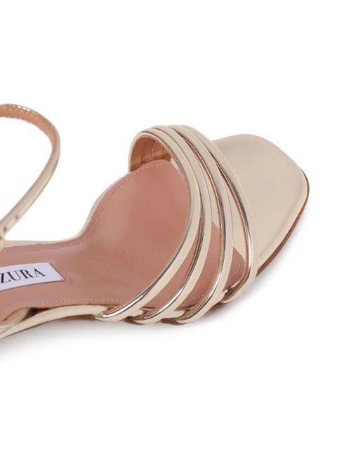 Aquazzura 50mm Latour block-heel sandals - Gold - zdjęcie produktu nr 2