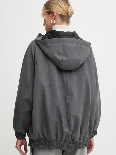 MAX&Co. kurtka z dodatkiem wełny kolor szary zimowa 2526486064200