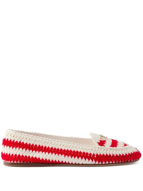 Prada crochet loafers - Red - zdjęcie produktu nr 1