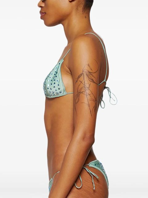 Oséree Gem crystal-embellished bikini - Green