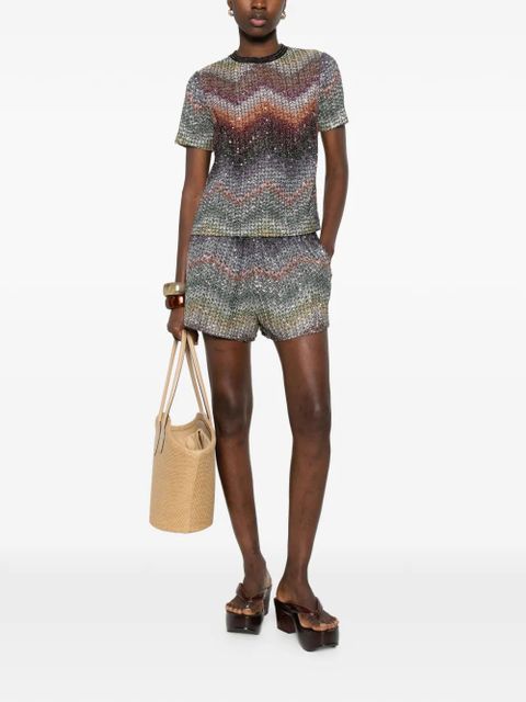 Missoni zigzag shorts - Blue - zdjęcie produktu nr 2