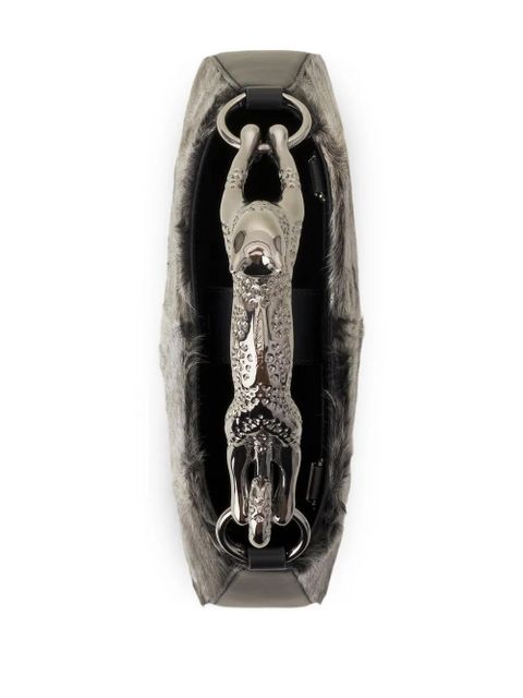 Lanvin Animal Hardware Fur Tote Bag - Grey - zdjęcie produktu nr 2