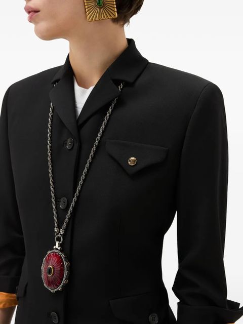 Versace flap-pocket jacket - Black