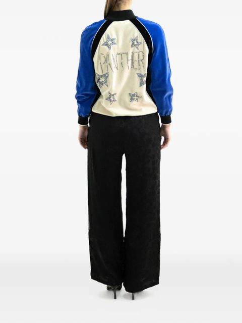 Valentino Garavani bead-embellished bomber jacket - Neutrals