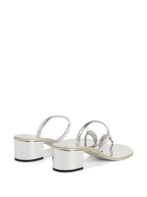 Giuseppe Zanotti Ring sandals - Silver