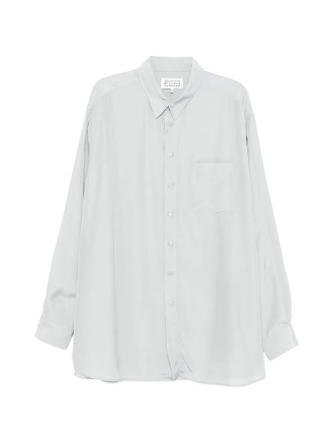 Maison Margiela long-sleeved shirt - Blue - zdjęcie produktu nr 1