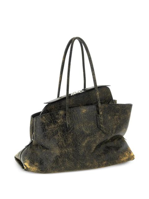 The Attico medium La Passeggiata embossed-logo shoulder bag - Brown - zdjęcie produktu nr 2