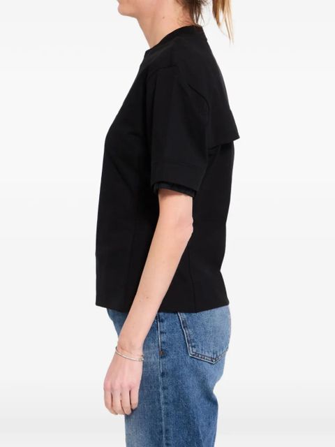 Moncler Grenoble logo-patch T-shirt - Black - zdjęcie produktu nr 2