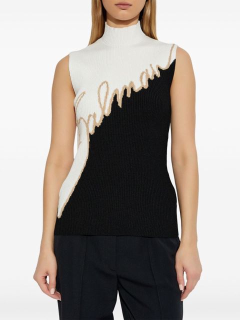 Balmain Love Letter top - Black