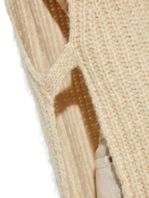 ISABEL MARANT turtleneck ribbed vest - Neutrals