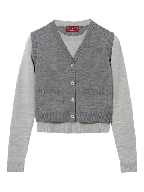 Gucci layered top - Grey - zdjęcie produktu nr 1