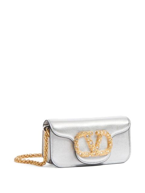 Valentino Garavani small Locò tote bag - Silver