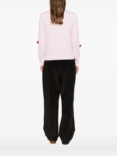 MC2 Saint Barth heart-embroidered sweater - Pink - zdjęcie produktu nr 2