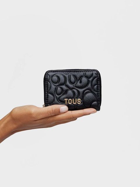 Tous portfel skórzany Greta damski kolor czarny 2002025051