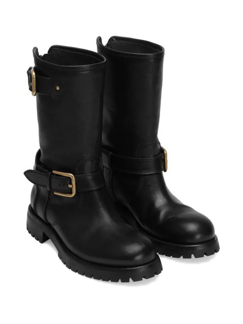 Dolce & Gabbana buckle-detail knee-high boots - Black - zdjęcie produktu nr 2