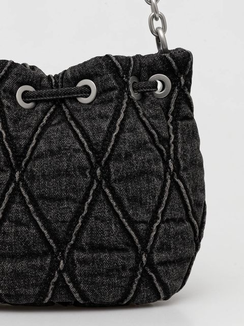 Diesel torebka jeansowa CHARM-D CHARM-D kolor czarny X10346.P6330 - zdjęcie produktu nr 2