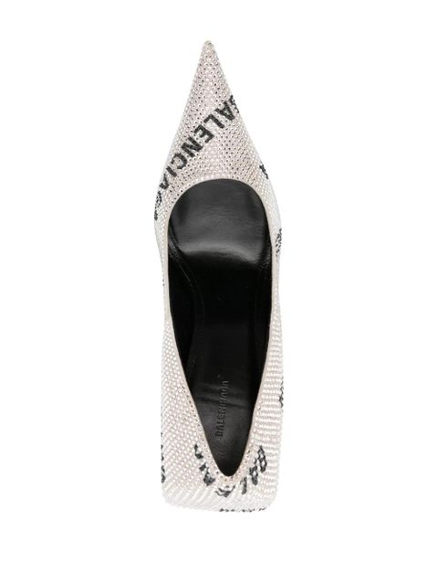 Balenciaga 110mm Square Knife pumps - Silver
