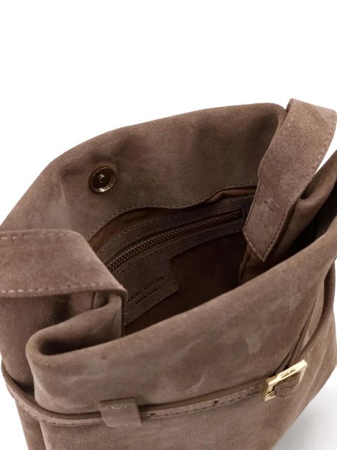 Manu Atelier mini Du Jour tote bag - Brown