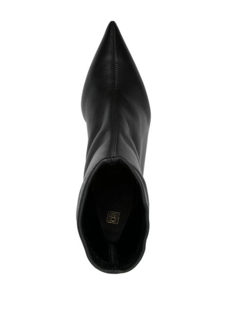 TOTEME 55mm The Heeled sock boots - Black