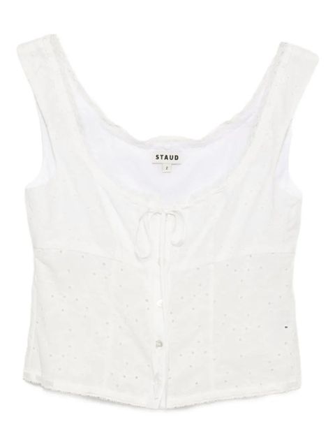 STAUD Lou top - White - zdjęcie produktu nr 1
