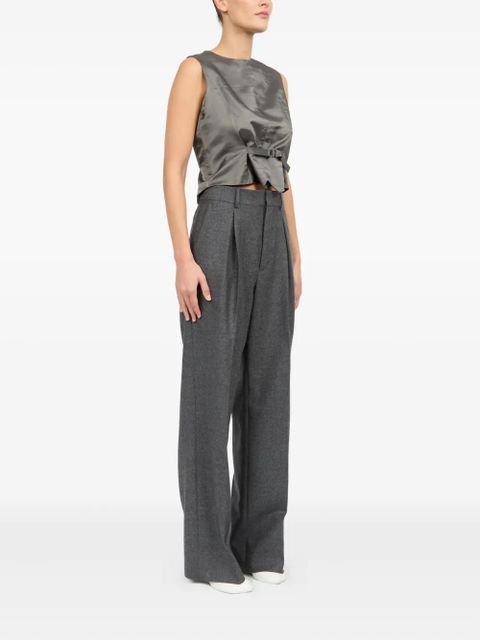 MM6 Maison Margiela virgin wool trousers - Grey - zdjęcie produktu nr 2