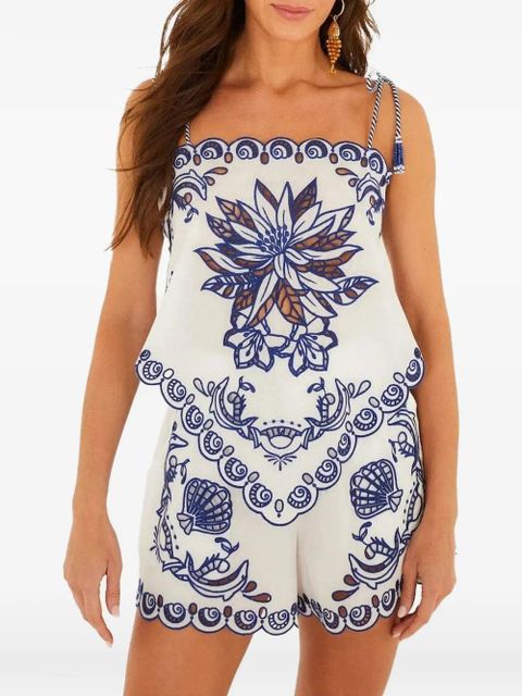 FARM Rio garden tiles richelieu blouse - White - zdjęcie produktu nr 1