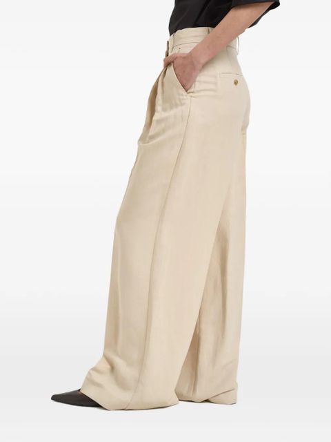 Weekend Max Mara pleated wide-leg trousers - Neutrals