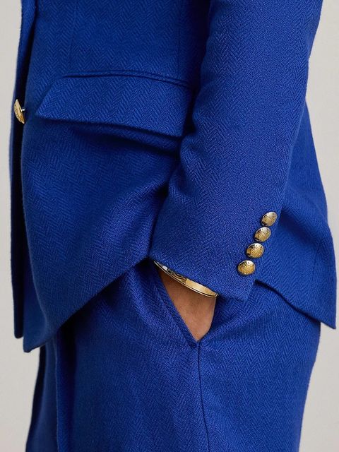 Lauren Ralph Lauren marynarka z dodatkiem lnu