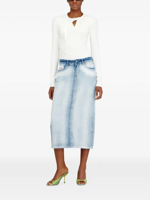 Diesel De-Skye-Fsi five-pocket midi denim skirt - Blue - zdjęcie produktu nr 2