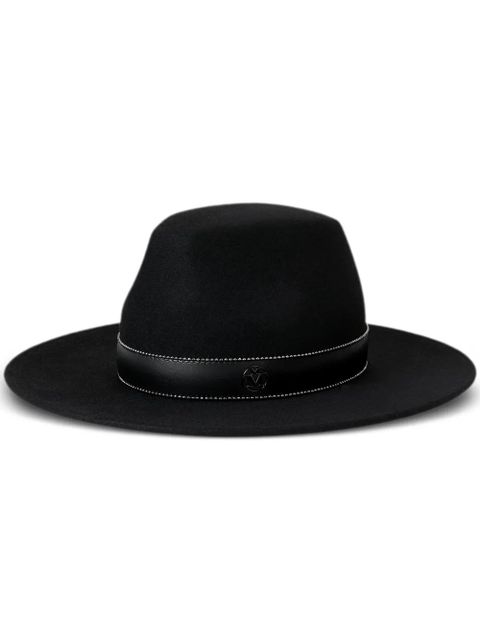 Maison Michel Kyra wool-felt fedora hat - Black - zdjęcie produktu nr 1