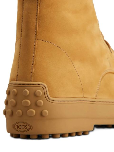 Tod's lace-up gommino boots - Neutrals