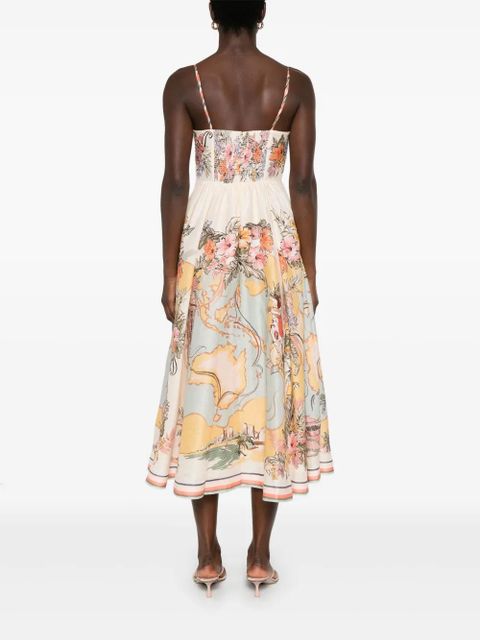 ZIMMERMANN Tallow midi dress - Neutrals