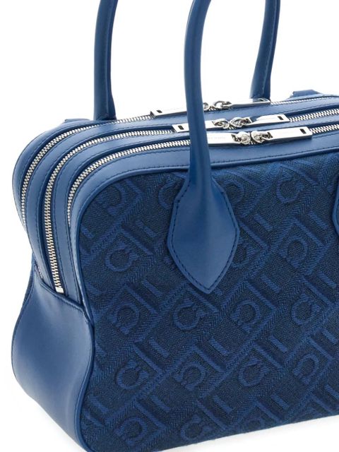 Ferragamo zipped tote bag - Blue