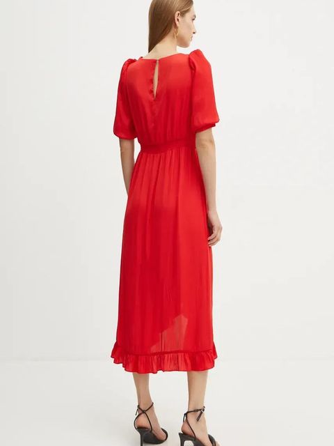 Morgan sukienka RIALY kolor czerwony maxi rozkloszowana RIALY - zdjęcie produktu nr 2