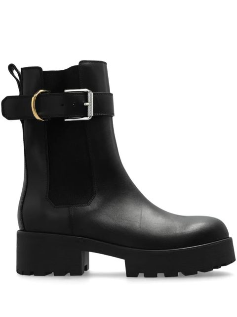 Givenchy buckled leather boots - Black - zdjęcie produktu nr 1