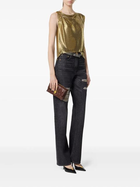 Versace safety pin mesh top - Gold - zdjęcie produktu nr 2