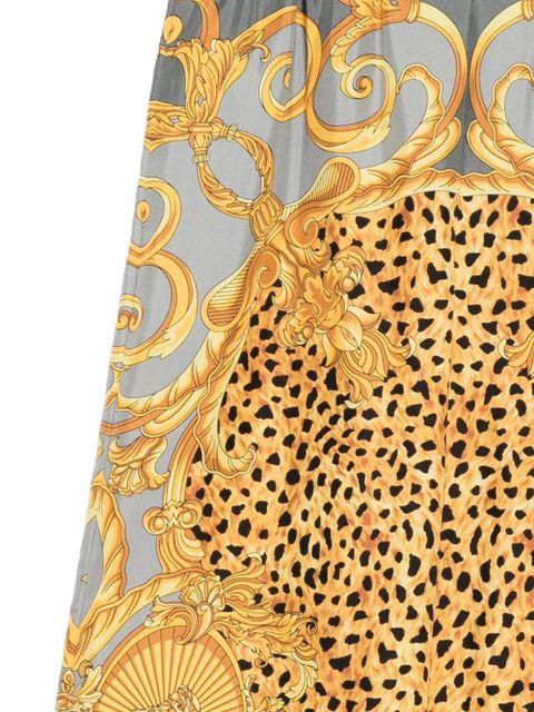 Versace printed silk twill pants - Yellow - zdjęcie produktu nr 2