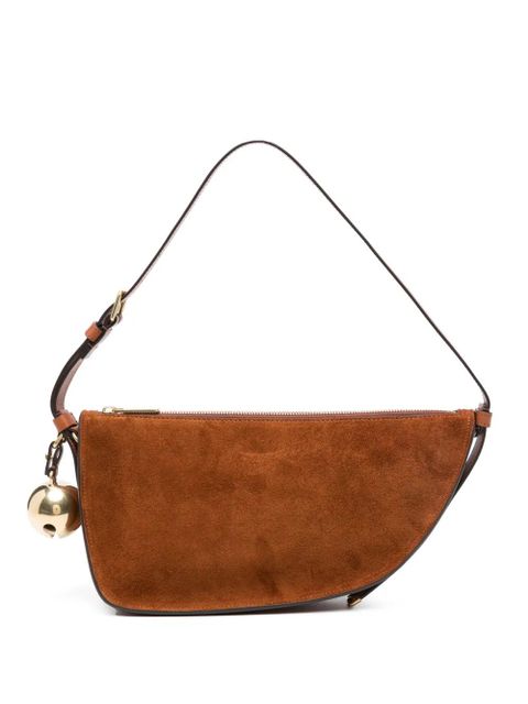 Burberry Shield Sling suede shoulder bag - Brown - zdjęcie produktu nr 1