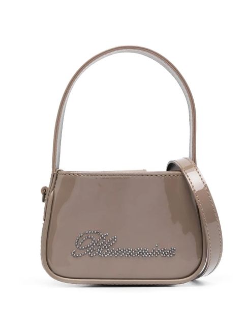 Blumarine crystal-embellished logo mini bag - Brown - zdjęcie produktu nr 1