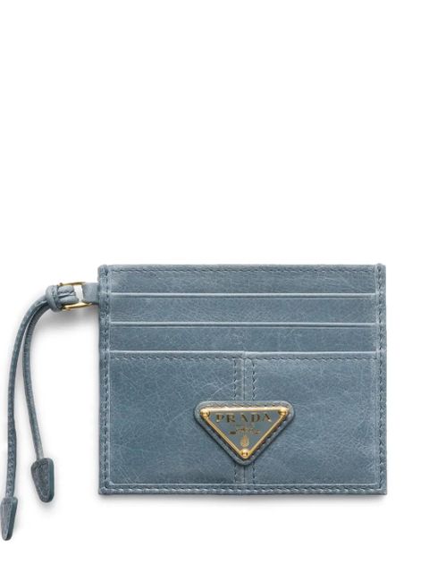 Prada leather cardholder - Blue - zdjęcie produktu nr 1