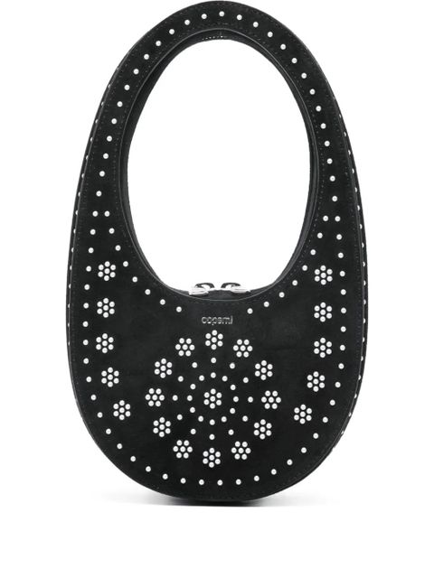 Coperni mini swipe floral-stud tote bag - Black - zdjęcie produktu nr 1