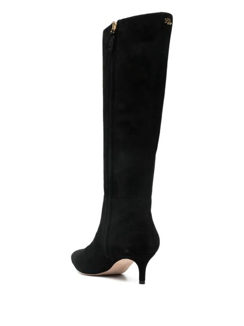 Lauren Ralph Lauren 50mm suede knee-high boots - Black