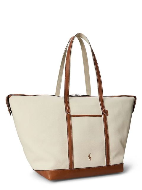 Polo Ralph Lauren torebka bawełniana kolor beżowy 428973072 - zdjęcie produktu nr 2