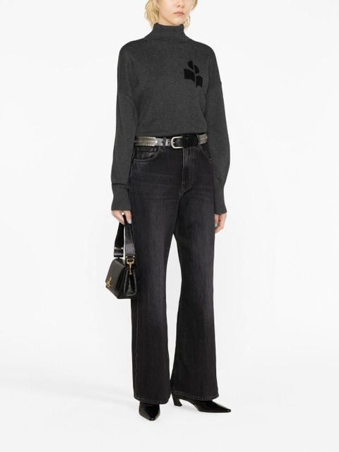 MARANT ÉTOILE Nash logo-intarsia sweater - Grey - zdjęcie produktu nr 2