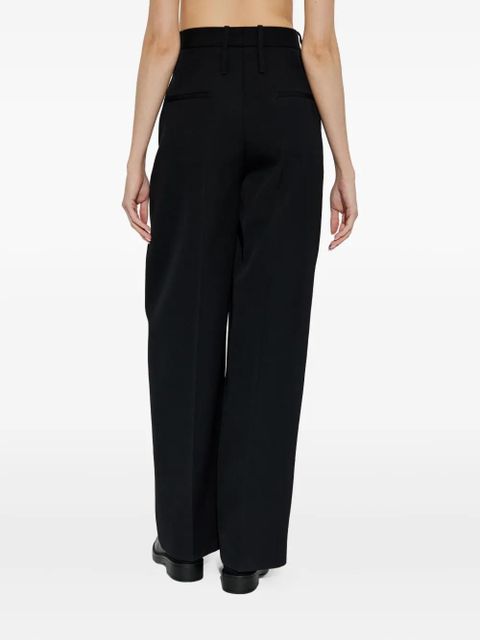 Jil Sander front-pleated wool trousers - Black